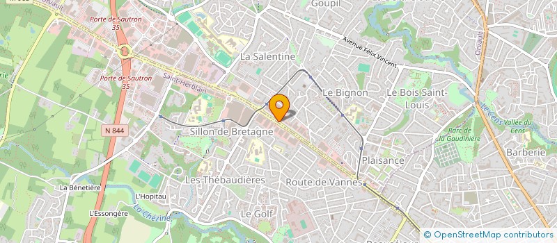localisation de l'entreprise BONDICI ORVAULT à ORVAULT