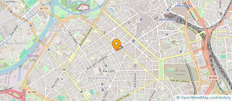 localisation de l'entreprise BONDIEUSERIES à LILLE