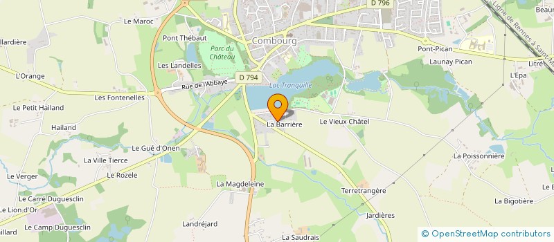 localisation de l'entreprise BONDIGUEL IMMOBILIER  COMBOURG