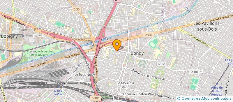 localisation de l'entreprise BONDILE à BONDY