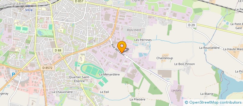 localisation de l'entreprise BONDIS ROLAND SARL à VITRE