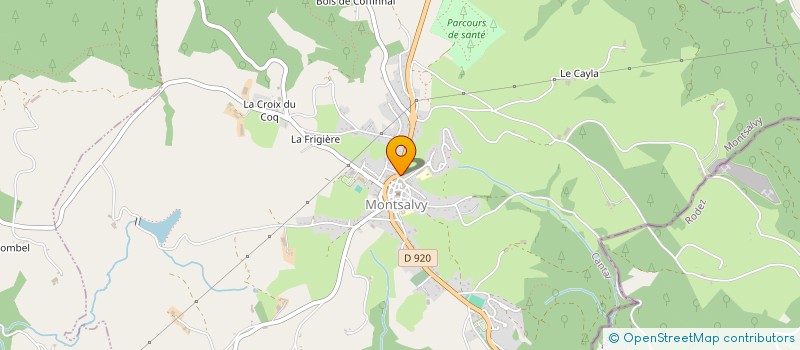 localisation de l'entreprise BONDON CULAN à MONTSALVY