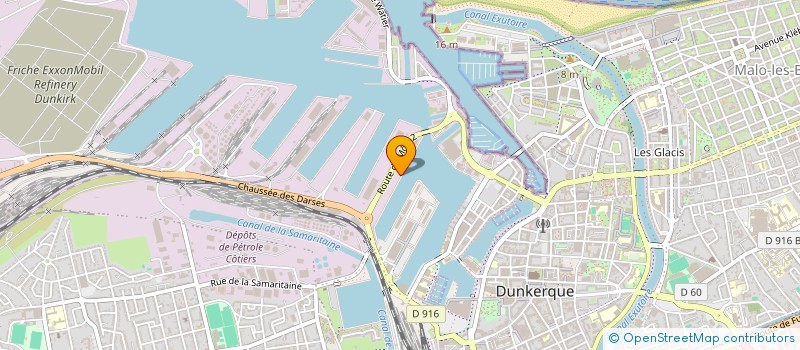 localisation de l'entreprise BONDONNEAU & LARANGE à DUNKERQUE