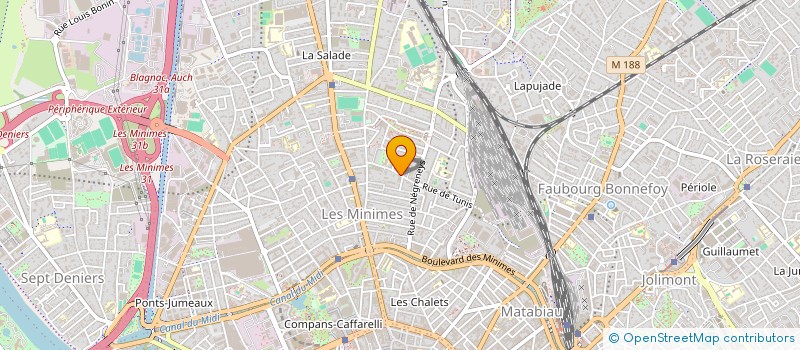 localisation de l'entreprise BONDOU  TOULOUSE