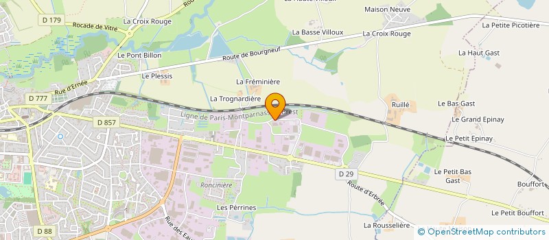 localisation de l'entreprise BONDS  VITRE