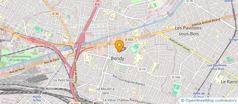 localisation de l'entreprise BONDY MEME AVIE  BONDY