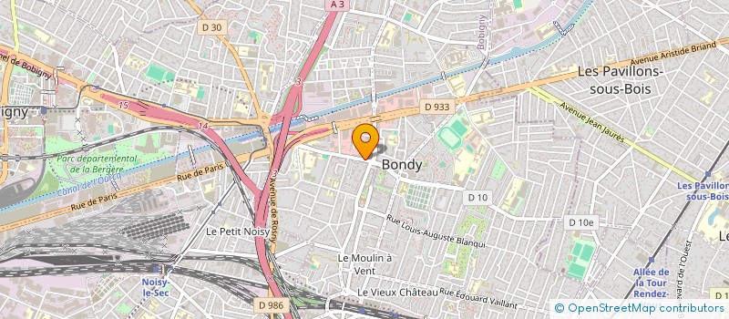 localisation de l'entreprise BONDY VIANDES à BONDY