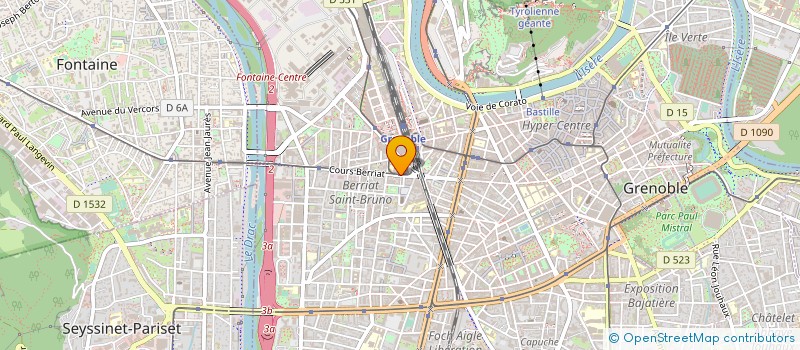 localisation de l'entreprise BONE à GRENOBLE