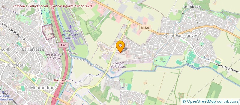 localisation de l'entreprise BONE COMPUTER DESIGN MODELING  QUINT-FONSEGRIVES