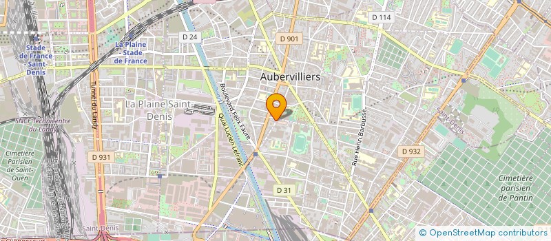 localisation de l'entreprise BONE TRANSPORT  AUBERVILLIERS