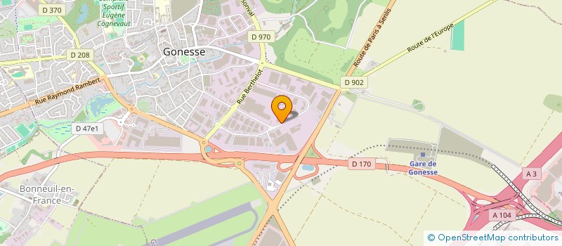 localisation de l'entreprise BONE TRANSPORT DISTRIBUTION  GONESSE