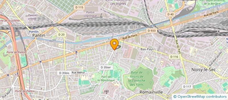 localisation de l'entreprise BONELLI'S H A R à PANTIN