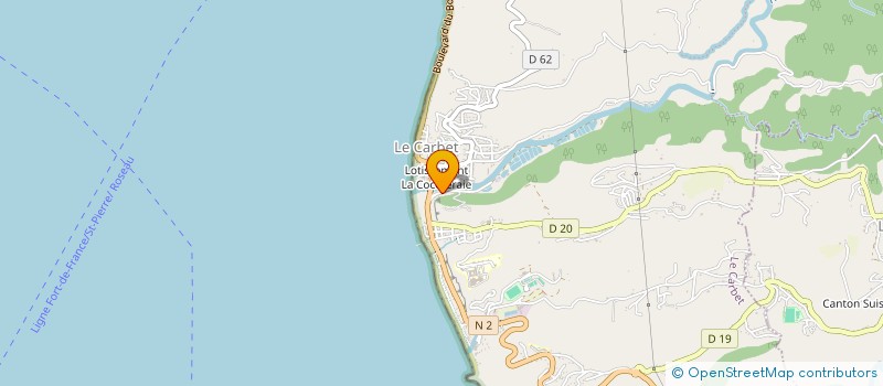 localisation de l'entreprise BONEMINE  CARBET