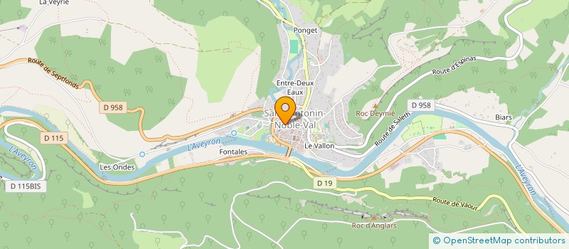 localisation de l'entreprise BONETTI  SAINT ANTONIN NOBLE VAL