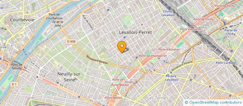 localisation de l'entreprise BONETTO à LEVALLOIS-PERRET