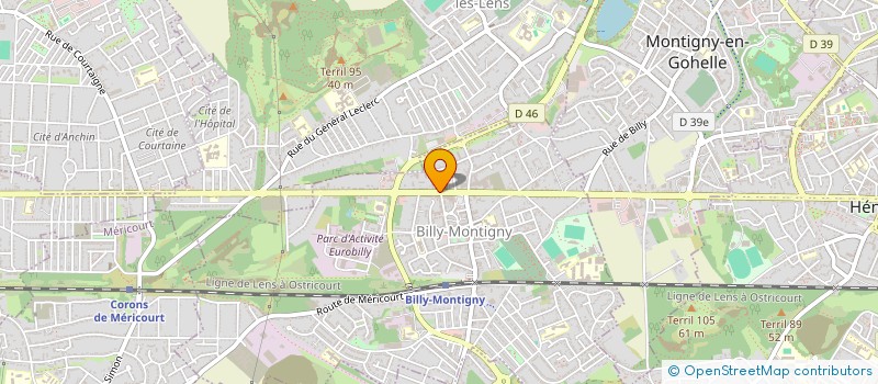 localisation de l'entreprise BONEX à BILLY-MONTIGNY