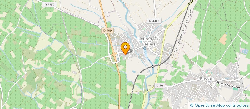 localisation de l'entreprise BONFILS JORDY à LIEURAN-LES-BEZIERS