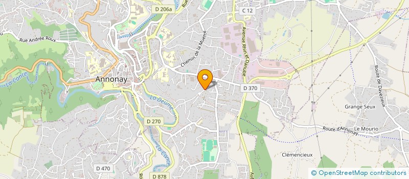 localisation de l'entreprise BONFOURNAT à ANNONAY