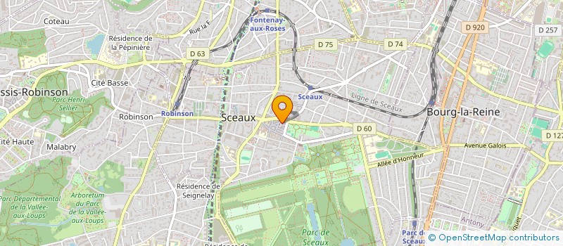 localisation de l'entreprise BONG CAFE à SCEAUX