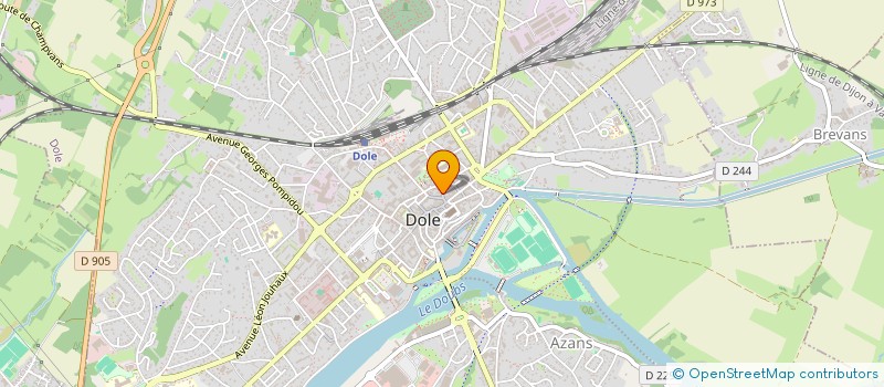 localisation de l'entreprise BONGAIN à DOLE