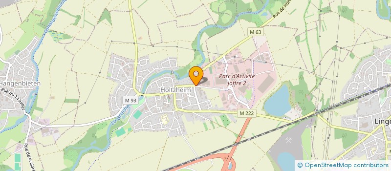 localisation de l'entreprise BONGARD à HOLTZHEIM