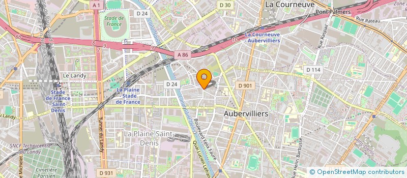 localisation de l'entreprise BONGIORNO SERVICES à AUBERVILLIERS