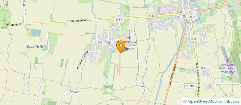 localisation de l'entreprise BONGIOVANNI  SARRIAC-BIGORRE