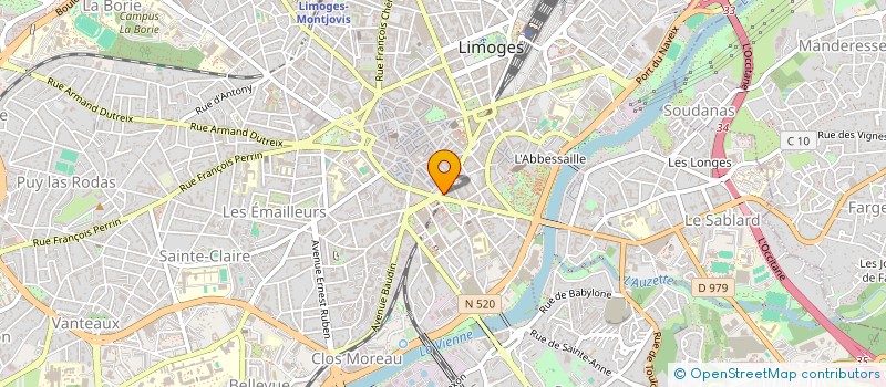 localisation de l'entreprise BONGRAND à LIMOGES