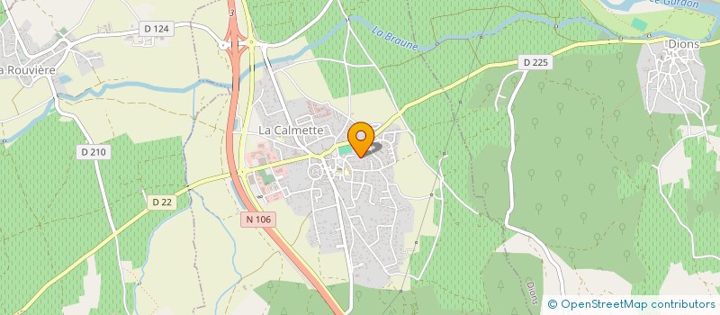 localisation de l'entreprise BONGRIO  LA CALMETTE