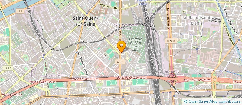 localisation de l'entreprise BONHEUR à SAINT-OUEN-SUR-SEINE