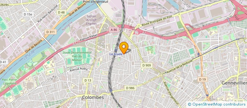 localisation de l'entreprise BONHEUR à COLOMBES