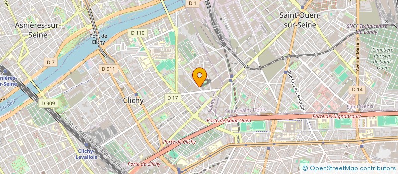 localisation de l'entreprise BONHEUR à CLICHY