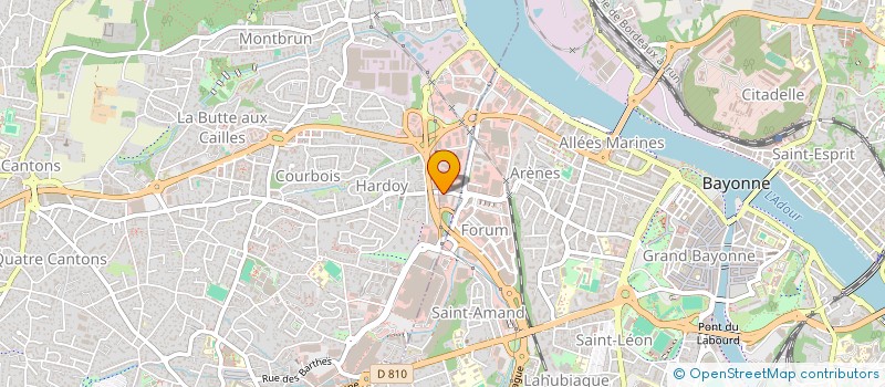 localisation de l'entreprise BONHEUR à ANGLET