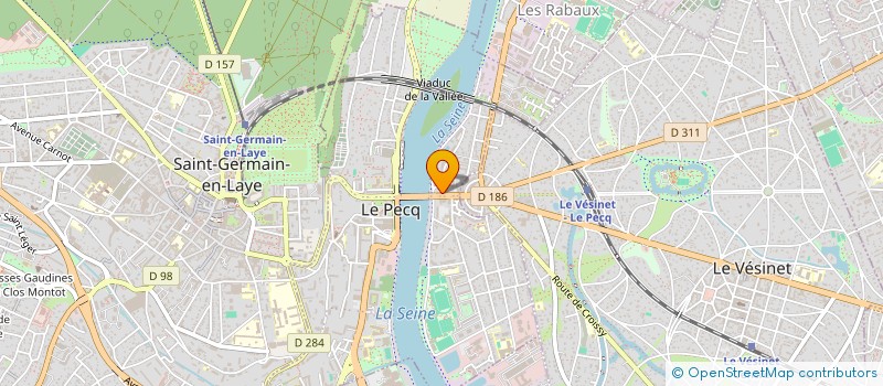 localisation de l'entreprise BONHEUR BEAUTE à LE PECQ