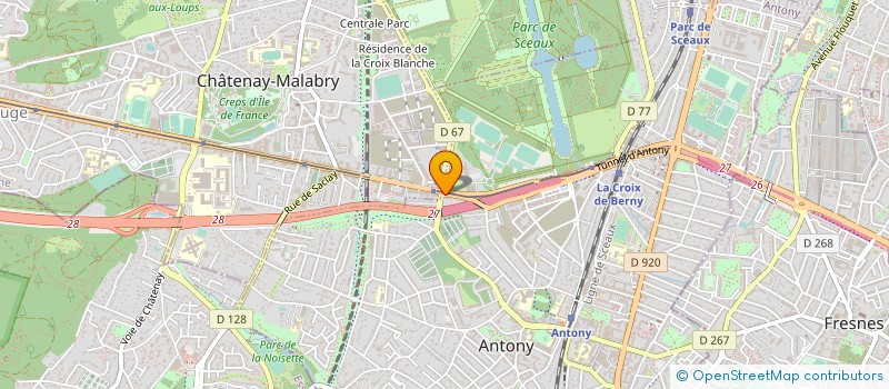 localisation de l'entreprise BONHEUR D'ANTONY à ANTONY
