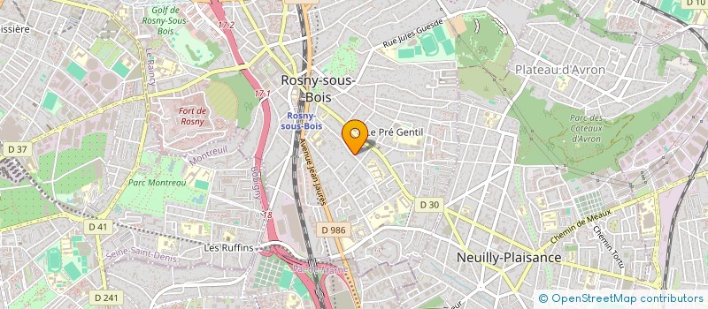 localisation de l'entreprise BONHEUR D'ENFANCE à ROSNY-SOUS-BOIS