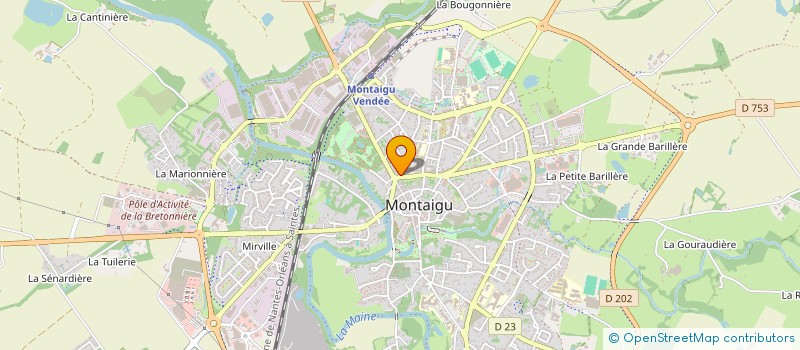 localisation de l'entreprise BONHEUR ET DELICES à MONTAIGU-VENDEE