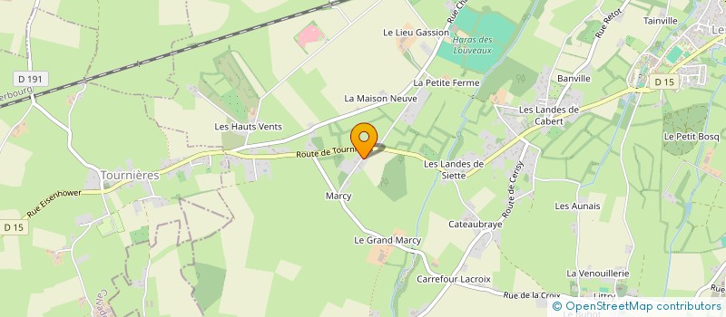 localisation de l'entreprise BONHEUR MATHYS à LE MOLAY-LITTRY