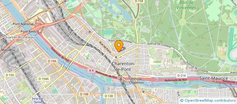 localisation de l'entreprise BONHEUR NAIL à CHARENTON-LE-PONT