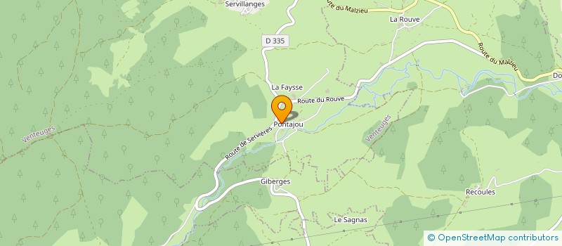 localisation de l'entreprise BONHOMME  VENTEUGES