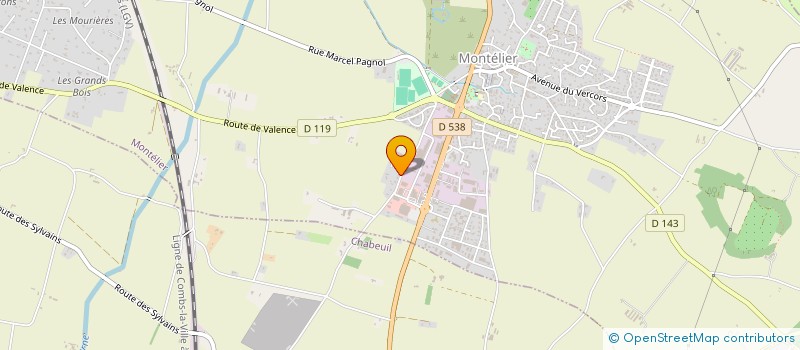 localisation de l'entreprise BONHOMME BATIMENTS INDUSTRIELS  MONTELIER