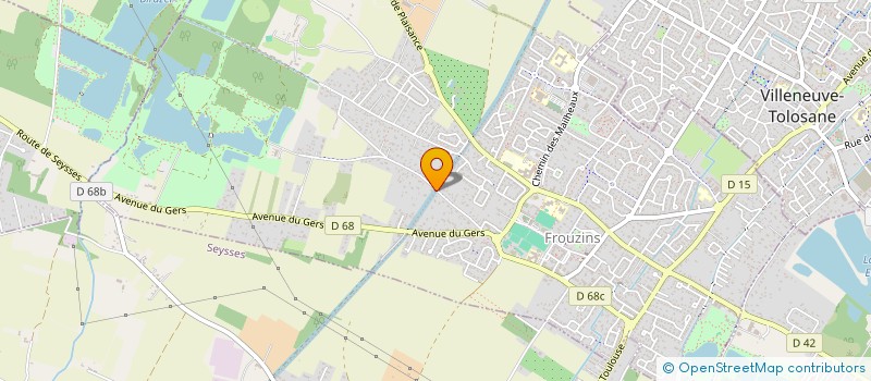 localisation de l'entreprise BONHOMME LA FOUX  FROUZINS