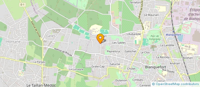 localisation de l'entreprise BONHOMMIE à BLANQUEFORT