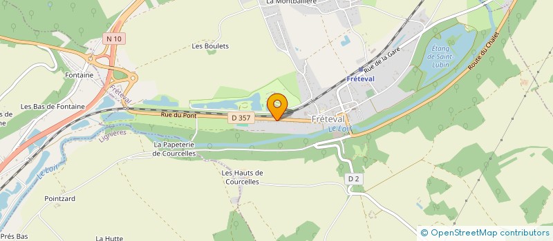 localisation de l'entreprise BONHOURE FROID  FRETEVAL