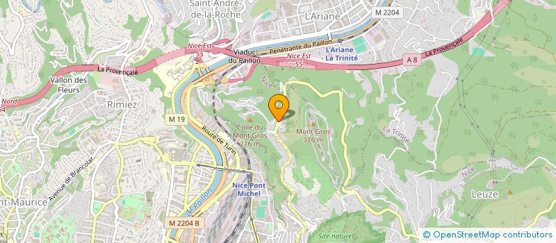 localisation de l'entreprise BONI à NICE
