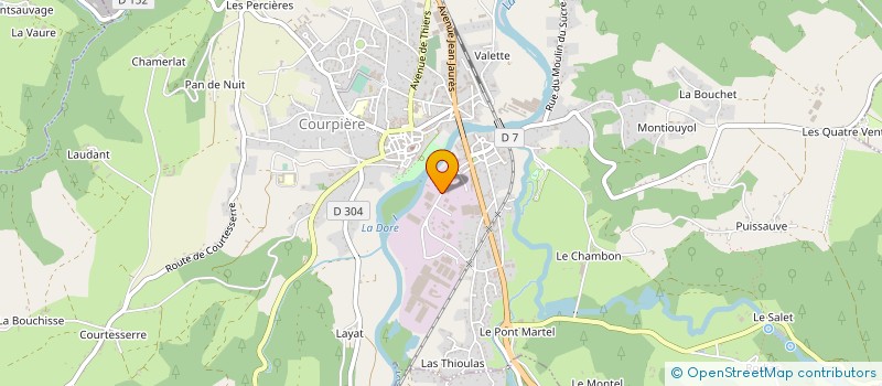 localisation de l'entreprise BONIERE RECYCLAGE à COURPIERE