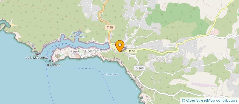 localisation de l'entreprise BONIFACIO ALIMENTATION à BONIFACIO