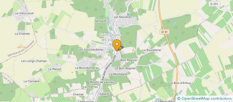 localisation de l'entreprise BONIMAT SAS à SAINT-OUEN-LES-VIGNES