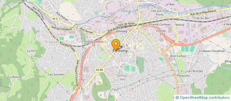 localisation de l'entreprise BONIN  FIRMINY