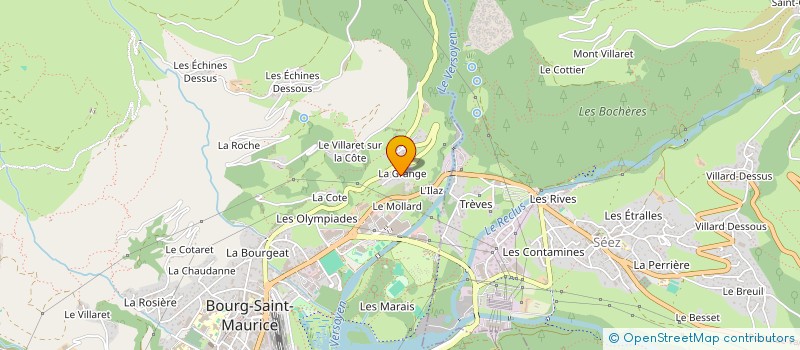 localisation de l'entreprise BONIN CHATELLARD PAVIET-ROCHE  BOURG-SAINT-MAURICE